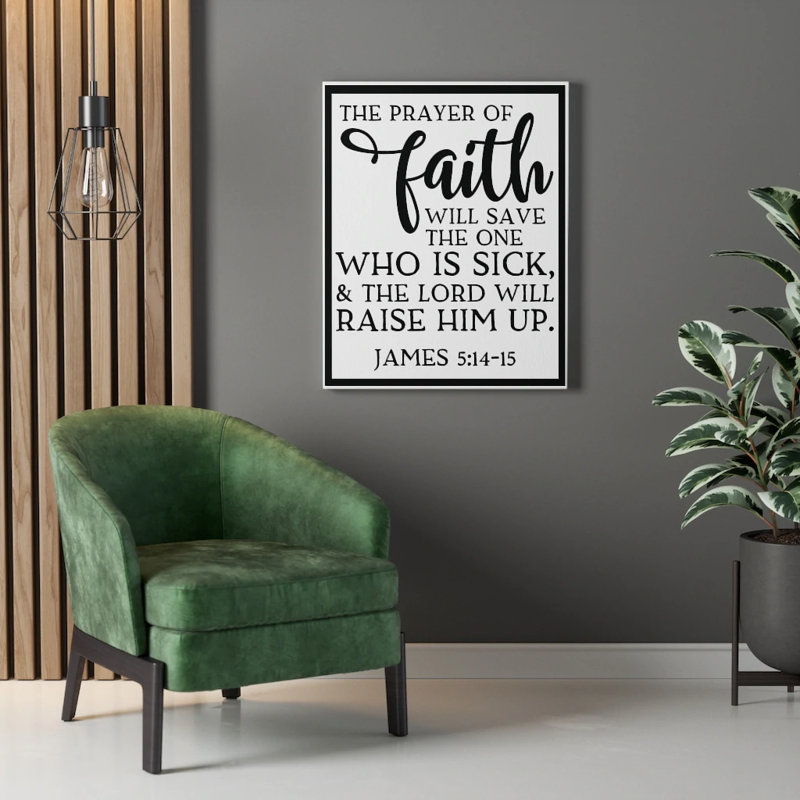 Prayer Of Faith - Wrapped Canvas Print, 61cm H x 46cm W
