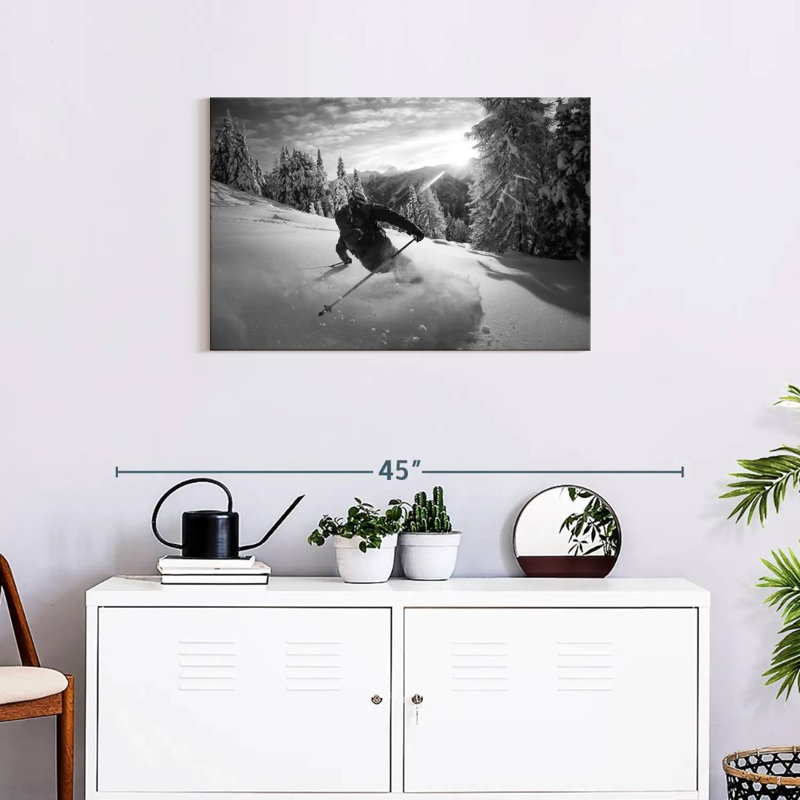 Sireci Snow Skiing, 20" H x 30" W