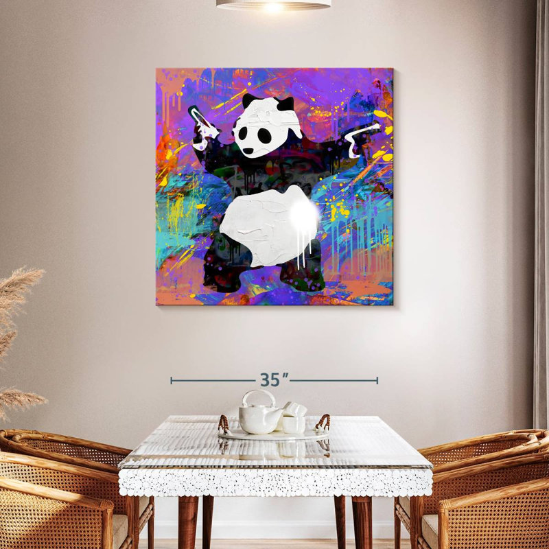 Brampt Pandamonium, 39" H x 39" W