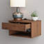Table de chevet flottante moderne avec tiroir de rangement et tablette ouverte -68588421