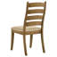 Chaise d'appoint en bois (ensemble de 2)