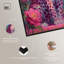 Décoration murale rose Amaranth Apex par Art Remedy, cadre noir, 24 x 36-554851260-554851205