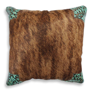 Cowhide & Leather Cushion Cover