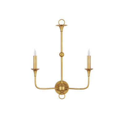 Nottaway Wrought Iron Candle Wall Light