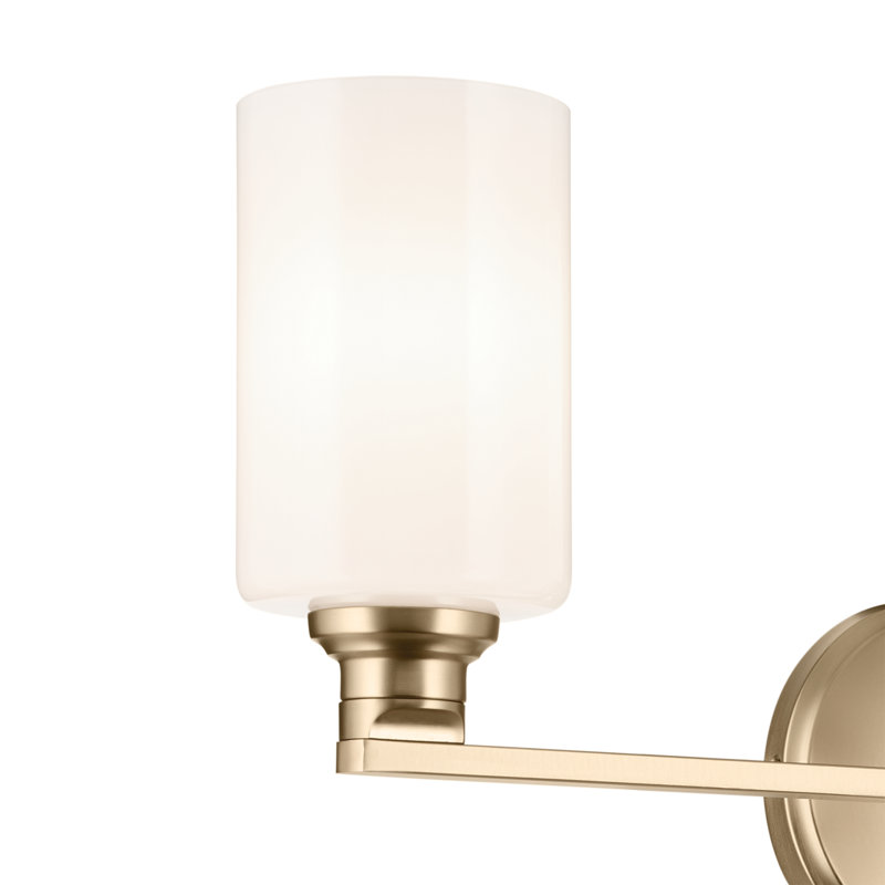24.25" 3-Light Vanity Light with Glass, Bronze, Opal Etched