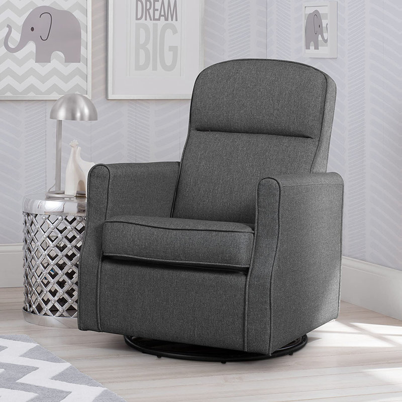 Fauteuil berçant et pivotant Nursery, Gris anthracite