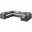 Canapé modulaire en velours réversible de 140 po Ensoll-1496265679