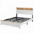 Wooden Bed with Charging Station Storage Headboard-607000854