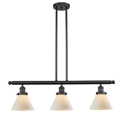 Luminaire suspendu pour îlot 3 lumières Cone