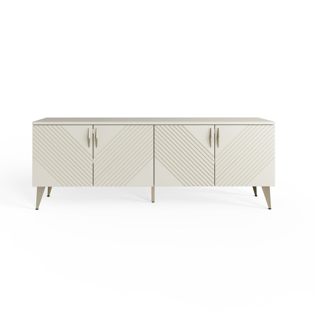 Rackhams White Frank Olsen Ava 1500 Tv Cabinet - Image 3