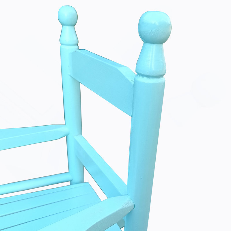 Chaise berçante intérieure ou extérieure, Bleu clair