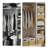  4 Pack Large Collapsible Fabric Storage Baskets with Handles for Closet and Shelves, Cream-1252641437