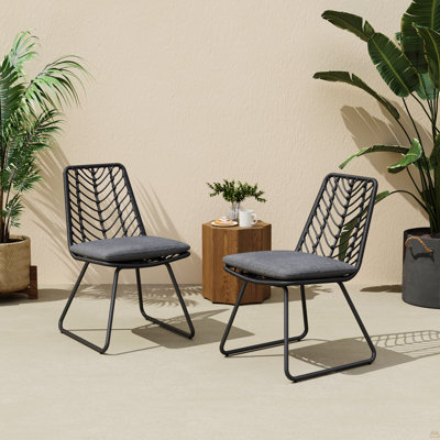 Deja Chair,2pcs With 2 Cushions,Gray
