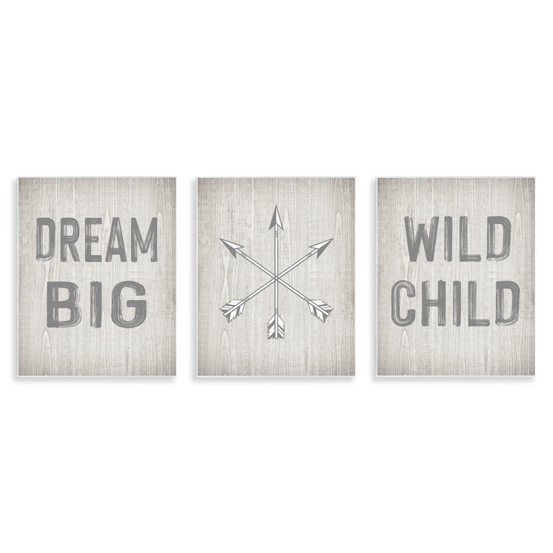  Ensemble de plaques murales Dream Big Boho Arrows par Ashley Calhoun