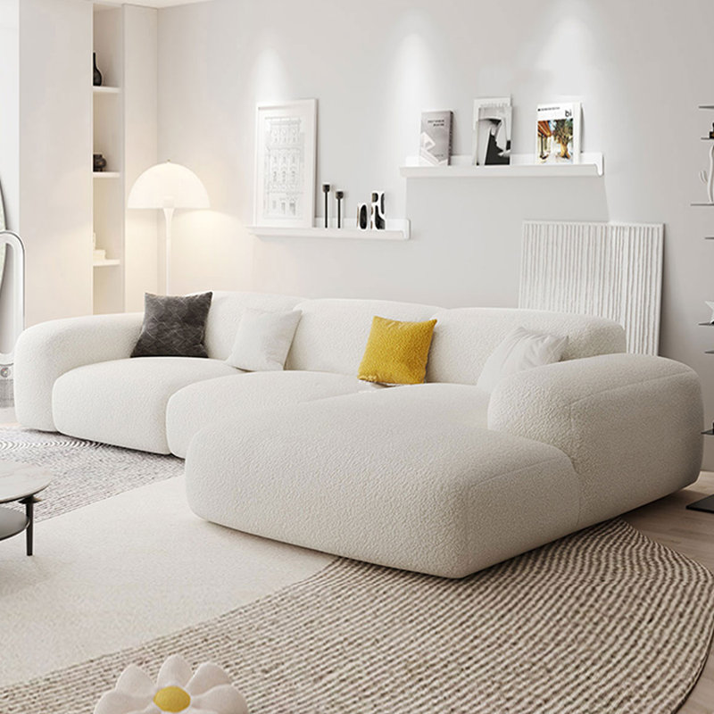 Canapé modulaire 3 pièces rembourré, H 28,35 po x l 118,11 po x P 62,99 po, Face à la droite