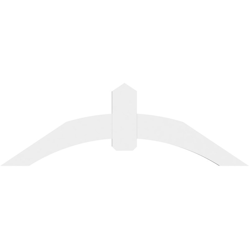 Support pour pignon en PVC Archdale, H 20 po x l 60 po (pas: 8/12), P 2 po x F 6 po