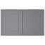 HOMEIBRO Meuble mural standard Shaker en contreplaqué, gris Shaker, 91,4 cm (L) x 61 cm (P) x 30,5 cm (H), prêt à assembler-915285824-915386479