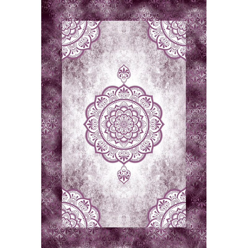 Premium Woven Area Rug, 5.2 x 7.5 Feet, 100% Polyester, Antibacterial, Non-Slip PVC Underside | 3D Digital Printed Design, 0.3 in Pile Height | Machine Washable, Ideal for Living Room & Bedroom Decor