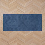 Austell Machine Woven Synthetic Area Rug in Blue