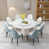 9 pièces : table, 8 chaises est en rupture de stock