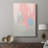 Blushing Abstract I -Custom Wrapped Gallery Cavas