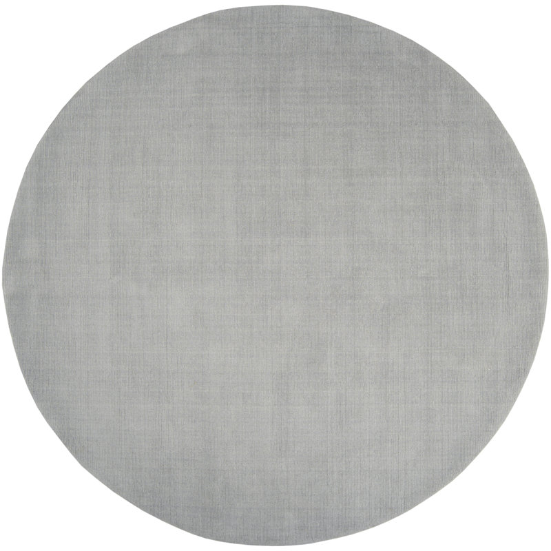 Crowe Hand Loomed Wool Area Rug, Round 9'9"
