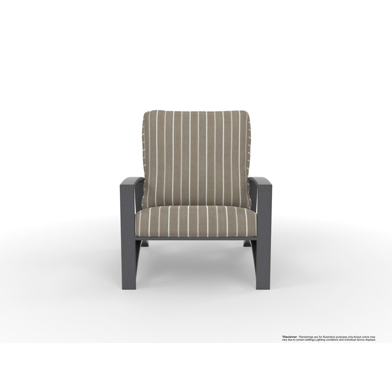 Arc Outdoor Lounge Chair, Trax Burgundy, Graphite