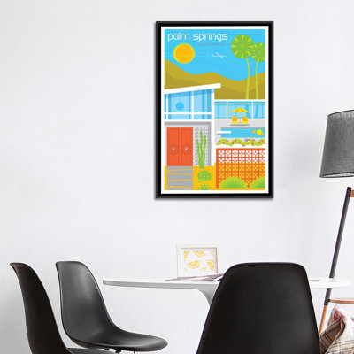 Affiche de voyage Mid Century Palm Springs par Jim Zahniser, reproduction d’art