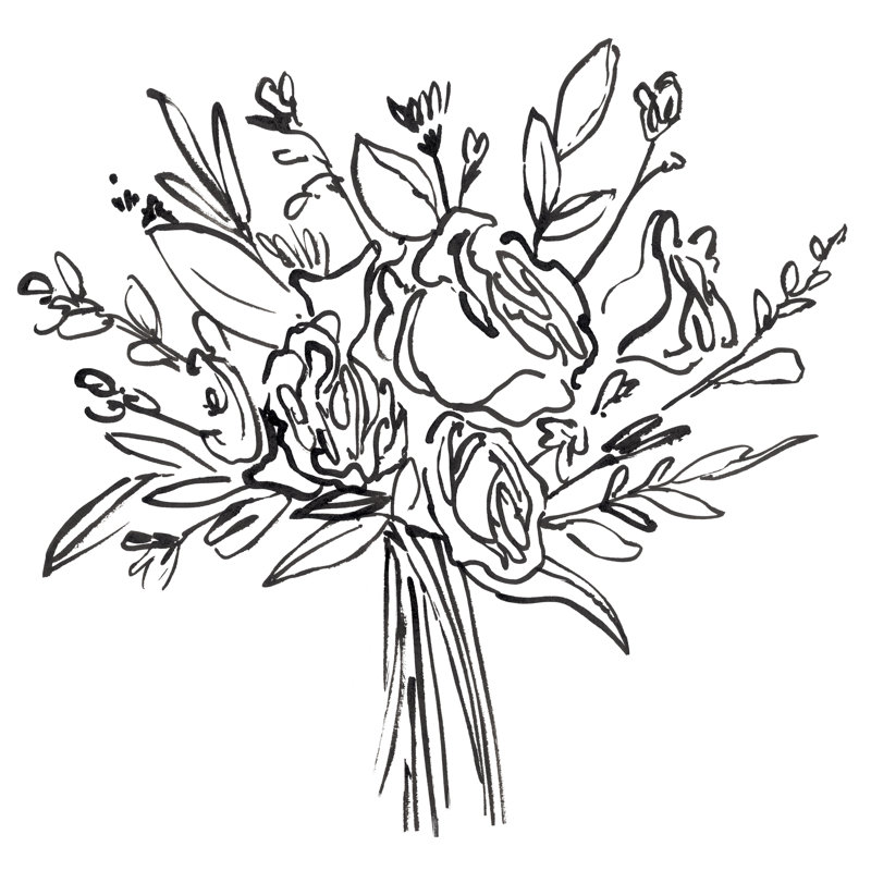 Bouquet A Day I by Annie Warren - Wrapped Canvas Print, 51cm H x 51cm W