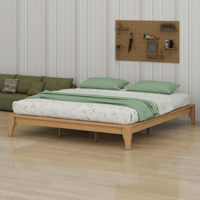 Bamboo Wood Platform Bed Frame