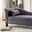 Méridienne rembourrée en tissu gris-809306203