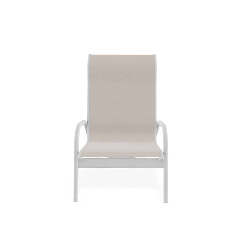 Beach Chair, Textured White, Natural
