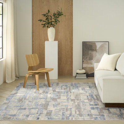 Calvin Klein CK089 Drift 9' x 12' Biege Grey Modern Indoor Rug