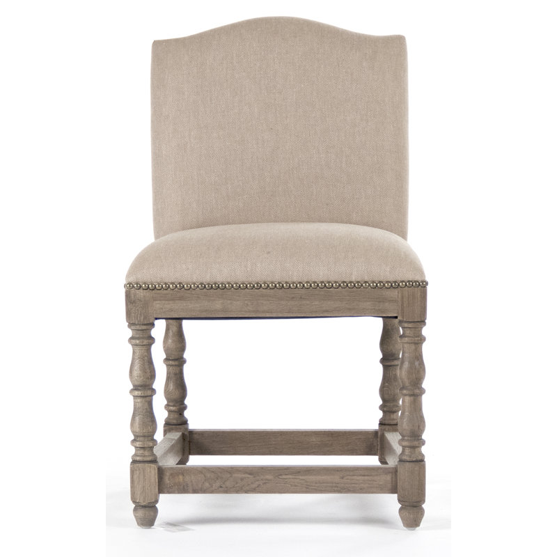 Aria Upholstered Stool with Solid Wood Frame