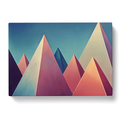 Modern Pyramids Vol.4 Abstract - Wrapped Canvas