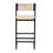 2Pcs Bar Stools With Paper Rope Weave, Metal Base, Modern Style, Suitable For All Occasions, Up To 220Lbs Capacity, 15.44"W X 33.88''H Anywhere,