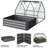 Raised Garden Bed with Removable Green House - 4ft x 3ft Rust-Resistant Galvanized Steel Planter Box with PVC Grow Tent by Pure Garden