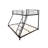 Heavy - Duty Twin Over Full Bunk Bed With Quiet Wood Slats, Length Guardrail And Quick Assembly Manual Noise Reduced Built In Low Profile Bottom