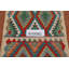 Tapis de couloir oriental géométrique en laine Kilim 3 x 13
