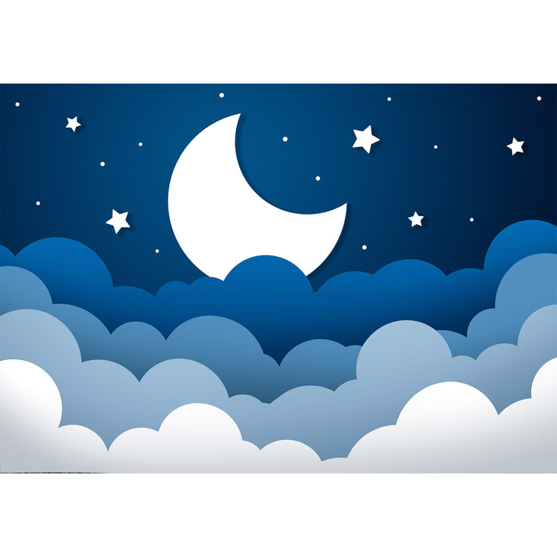 Papier peint pour enfants, rêve de lune abstrait, L 55 po x l 78 po