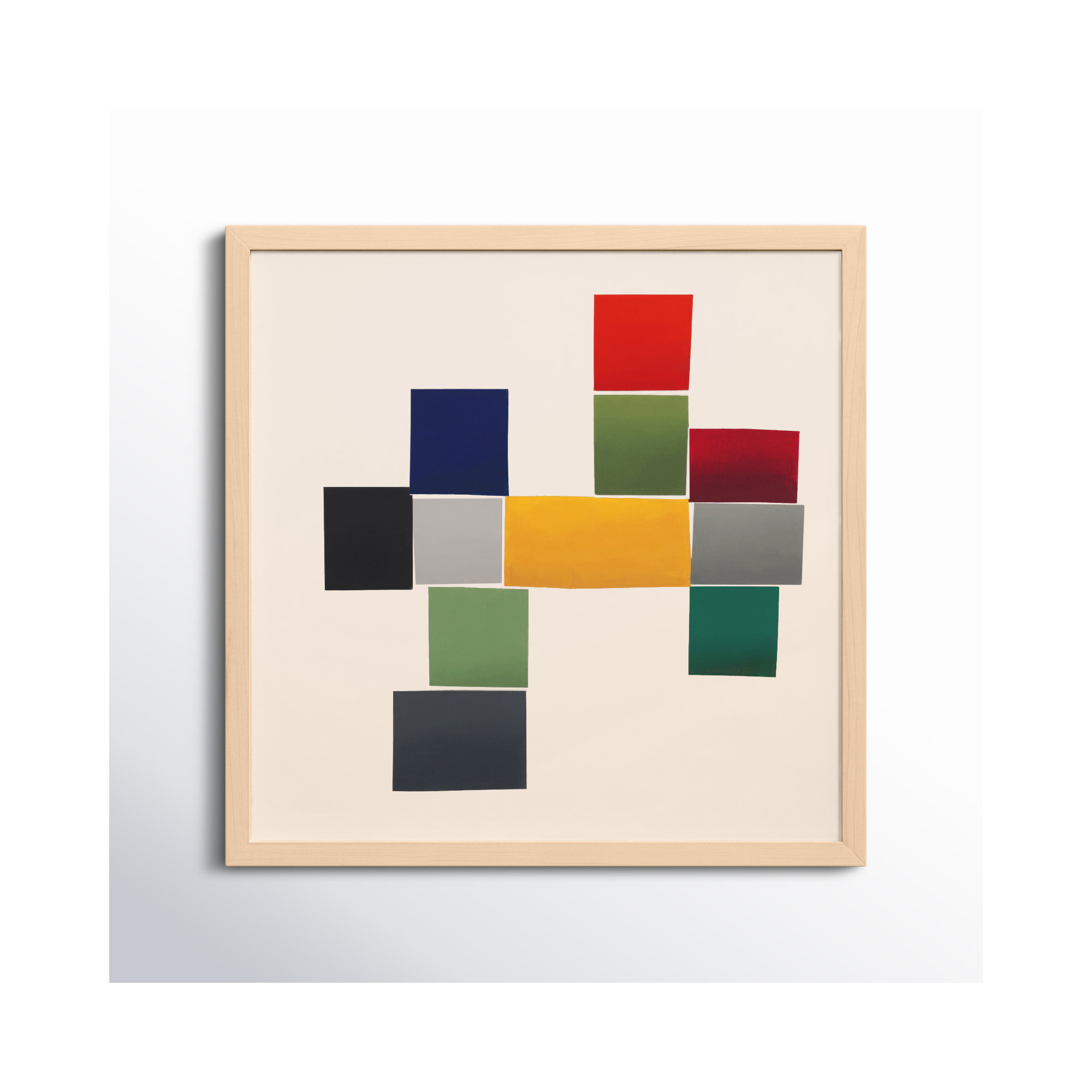 Jewels 1 by Lee Lessem, 30" W x 30" H, Maple Framed