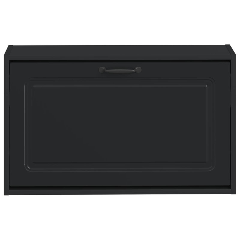 Flip Down Shoe Storage, 43 cm H x 71 cm W x 17 cm D, Black