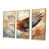 Toile avec cadre flottant or