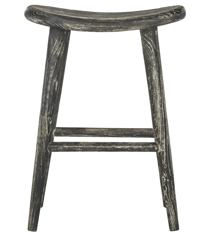 Tabouret de bar et de comptoir Abdulkadir, Tabouret de comptoir (siège d'une hauteur de 24,2