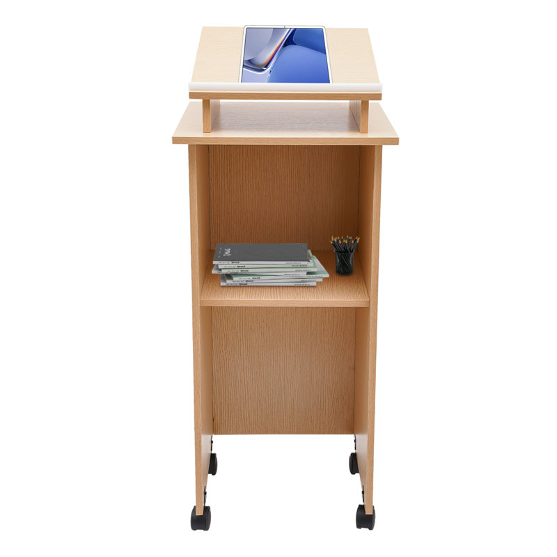 44'' Wood Full Podium with Wheels