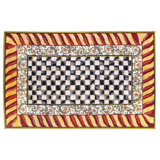 Courtly Check® Red/Gold Washable Rug