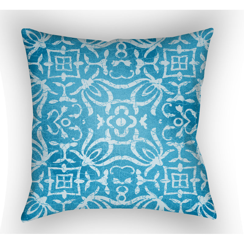 Yindi Outdoor Throw Pillow, Blue, 20" H x 20" W x 4" D