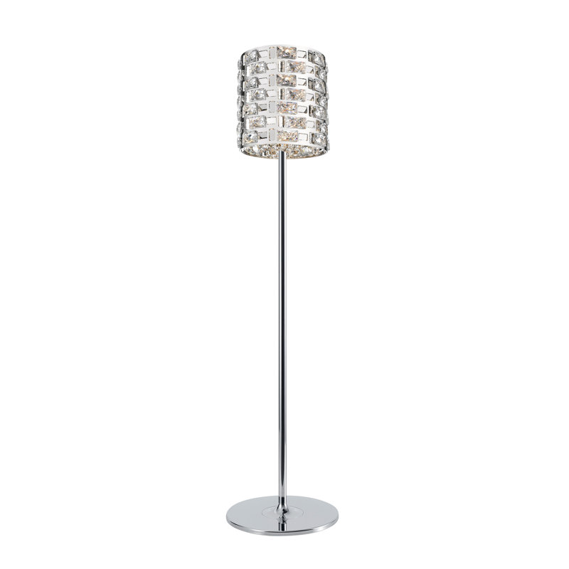 Chung 160cm Traditional Floor Lamp, Chrome