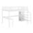 Metal Loft Bed With L-Shaped Desk And USB, Wardrobe And  Shelf, High Loft Bed With LED For Kids Teens Adults-1598354025-1598354024