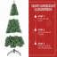 Arbre de Noël artificiel 5 pi avec 344 pointes en PVC